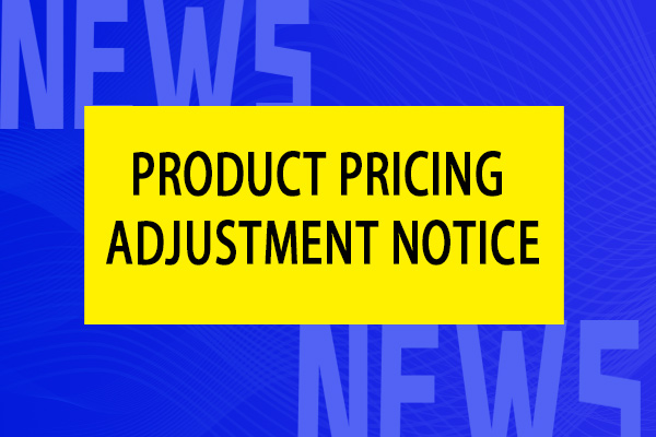 Product Pricing Adjustment Notice